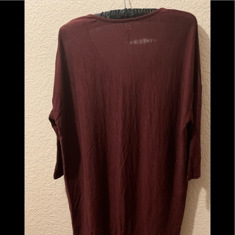 Bobi XS burgundy 100% cotton top - Picture 10 of 10
